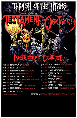  Testament tour poster. Inks Vic Moya. Colors Junki Sakuraba